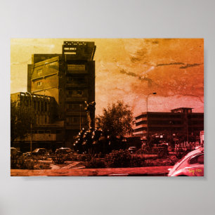 Antike Irak Bagdad Fontäne Poster