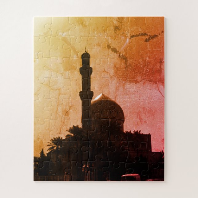 Antike Irak Bagdad Moschee Taxis Puzzle (Vertikal)