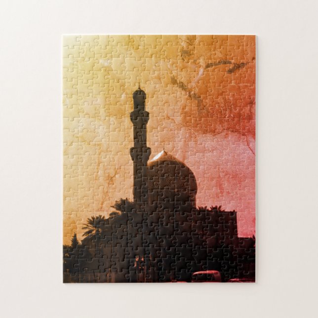 Antike Irak Bagdad Moschee Taxis Puzzle (Vertikal)