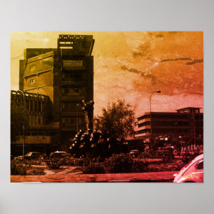 Antike Irak Bagdad-Schrift Poster