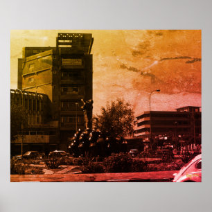 Antike Irak Bagdad-Springbrunnen Poster