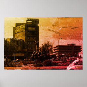 Antike Irak Bagdad-Springbrunnen Poster