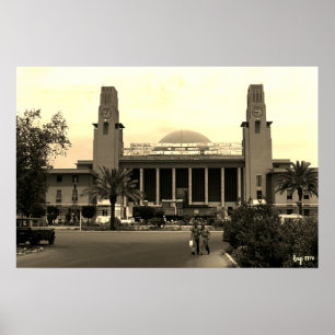 Antike irakische Bagdad Hauptbahnhof Poster