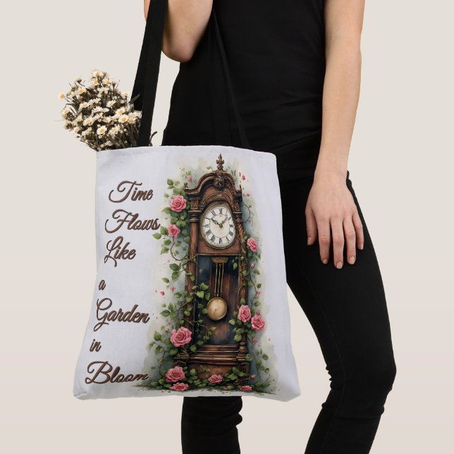 Antike Ivy Rose Standuhr (Von Nahem)