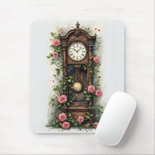 Antike Ivy Rose Standuhr Mousepad