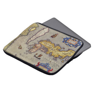 Antike Japan Karte von Mercator und Hondius Laptopschutzhülle