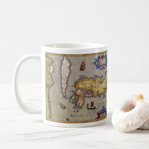 Antike Japan-Karte von Mercator und Hondius Tasse