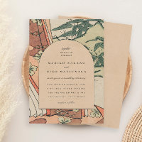 Antike japanische Kimono Bamboo Hochzeit