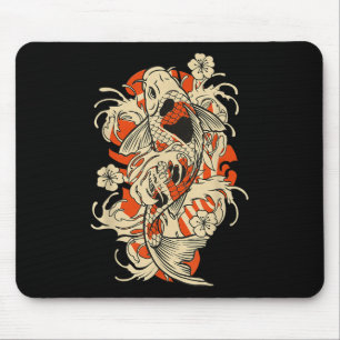 Antike japanische Koi-Fische Japan  Mousepad