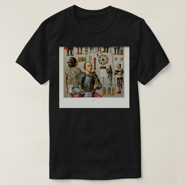 Antike japanische Modewaffen und -zubehör 4 T-Shirt (Design vorne)