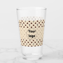 Antike Kaffebohnen und Lavendel nahtloses Muster Glas