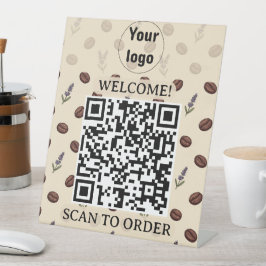 Antike Kaffebohnen und Lavendel nahtloses Muster Sockelschild