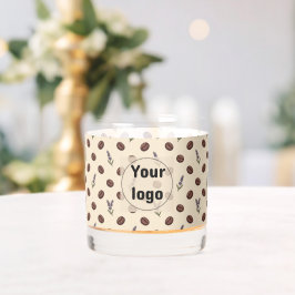 Antike Kaffebohnen und Lavendel nahtloses Muster Whiskyglas