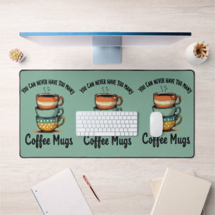 Antike Kaffee-Liebhaber Rustikale Café-Ästhetik-Ku Schreibtischunterlage