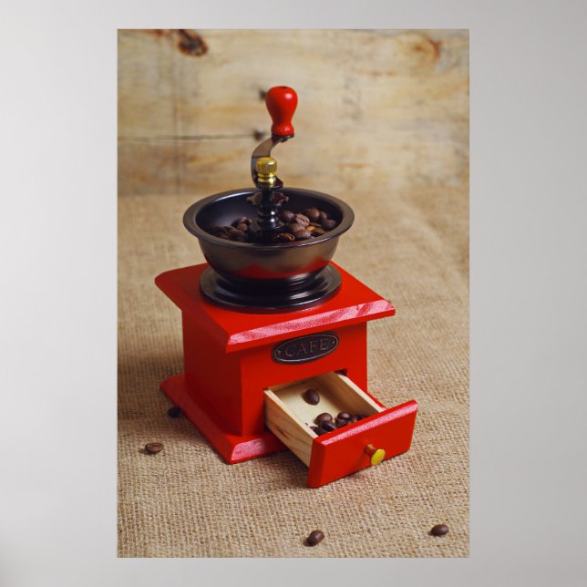 Antike Kaffeemühle Poster (Vorne)