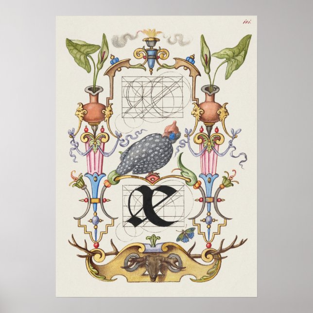 Antike Kalligrafie Poster (Vorne)