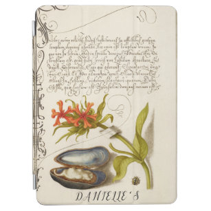 Antike Kalligrafie Text botanische Illustration iPad Air Hülle