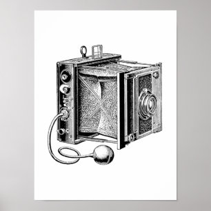 Antike Kamera - Alte Kameras Fotografie Poster