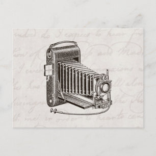 Antike Kamera - Antike Kameras Fotografie Retro Postkarte