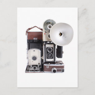 Antike Kameras Postkarte
