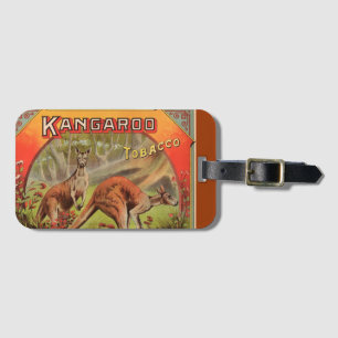 Antike Känguru-Werbung Gepäckanhänger