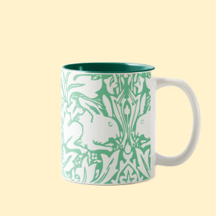 Antike Kaninchen Zweifarbige Tasse
