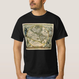 Antike Karte, 1596, America Sive Novus Orbis T-Shirt