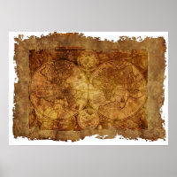 Antike Karte der Welt