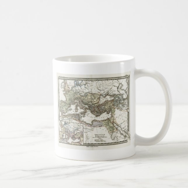 Antike Karte des römischen Reiches Kaffeetasse (Rechts)