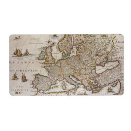 Antike Karte Europas von Willem Jansz Blaeu, c1617