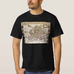 Antike Karte Europas von Willem Jansz Blaeu, c1617 T-Shirt