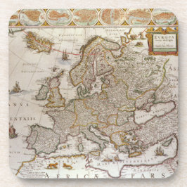 Antike Karte Europas von Willem Jansz Blaeu, c1617 Untersetzer
