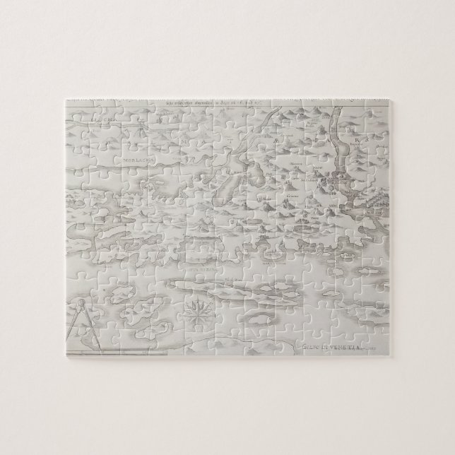 Antike Karte Kroatiens Puzzle (Horizontal)