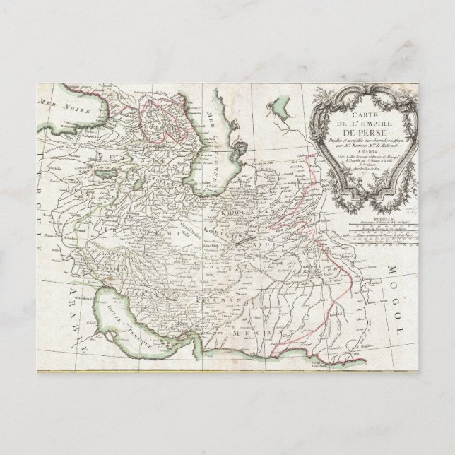 Antike Karte Persiens - Iran, Afghanistan und Irak (Vorderseite)