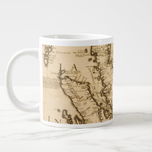 Antike Karte Südostasiens 1687 Jumbo-Tasse