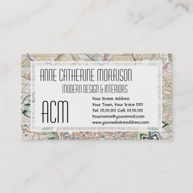 Antike Karte von Antwerpen-Kartographie (Vorderseite)