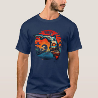 Antike Karte von Florida T-Shirt
