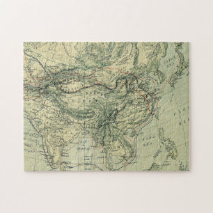 Antike Karte von Indien und Tibet Puzzle