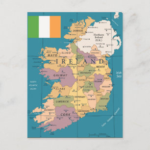 Antike Karte von Irland