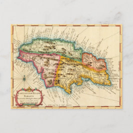 Antike Karte von Jamaika 1758
