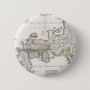 Antike Karte von Japan 1769 Button