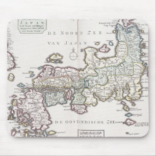 Antike Karte von Japan 1769 Mousepad