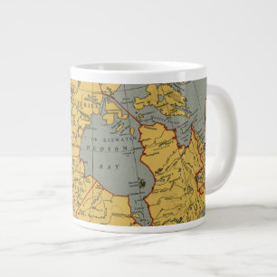 Antike Karte von Kanada Jumbo-Tasse