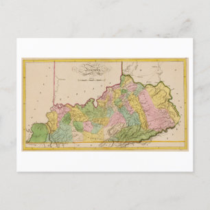 Antike Karte von Kentucky aus dem Jahr 1815