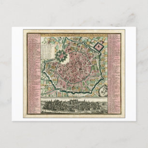 Antike Karte von Mailand, Italien, 1730