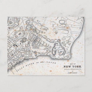 Antike Karte von New York