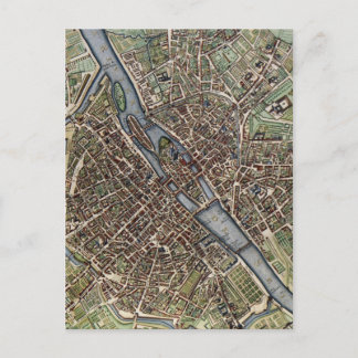 Antike Karte von Paris