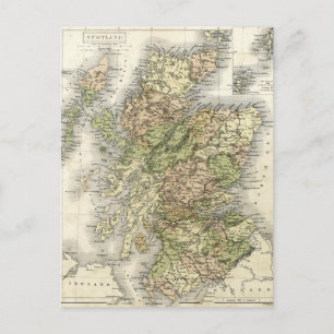 Antike Karte von Schottland