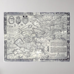 Antike Karte von Seeland, Niederlande Deventer 156 Poster