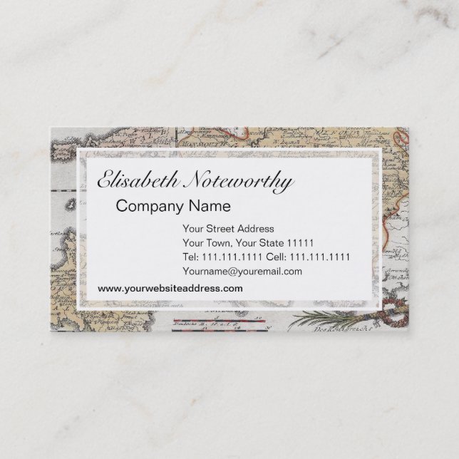 Antike Karte von Südengland, Devon, Cornwall (Vorderseite)